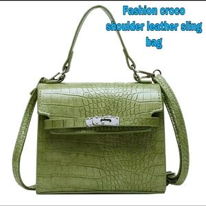 Brand new fashion croco leather sling bag /handbag